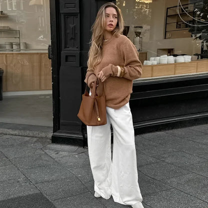 Zara linnen broeken dames met brede pijpen – Voor een flowy look
