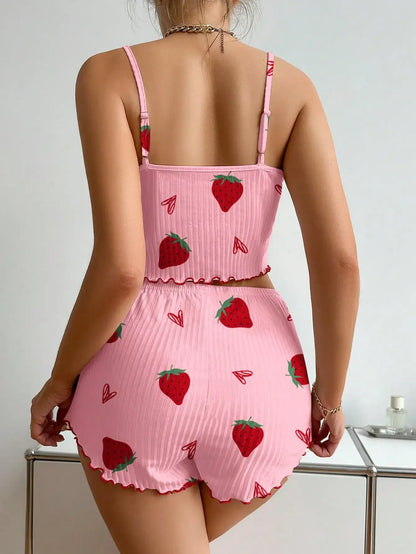 Dames pyjama set met klassieke look