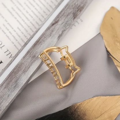 Metalen haarclips in minimalistische vorm