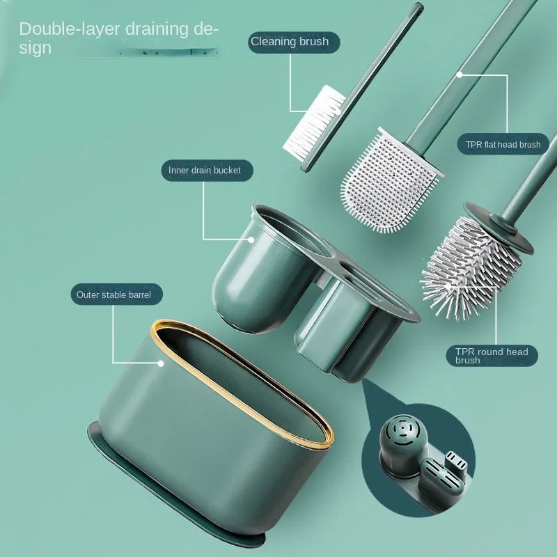 Tiger toiletborstel met extra lange steel – Voor diepe reiniging