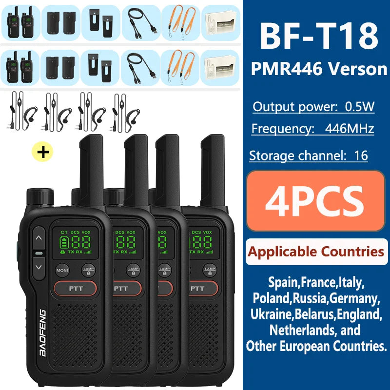 Waterdichte walkie talkies voor kinderen