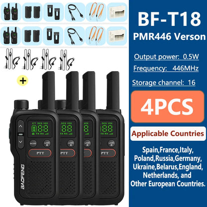 Waterdichte walkie talkies voor kinderen