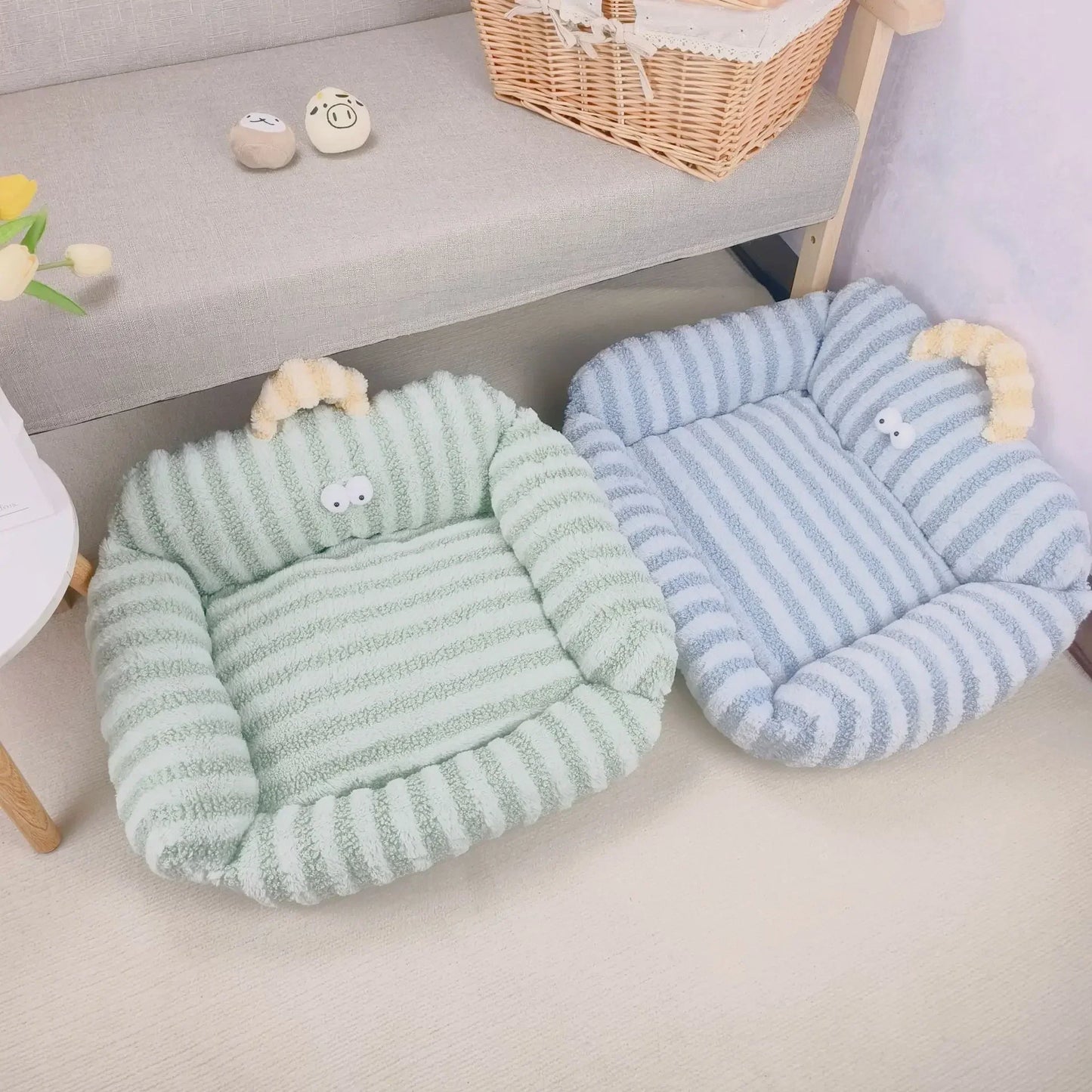 Hondenmand groot - Striped Comfort voor rustige nachten
