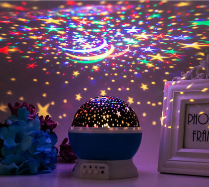 Compacte projector lamp met sterren voor kinderkamer