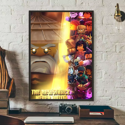 Grote poster voor boven het bed
