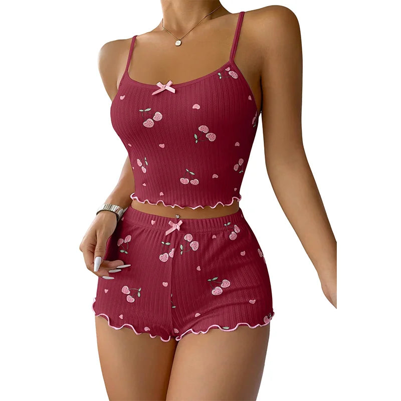 Dames pyjama katoen met stretch