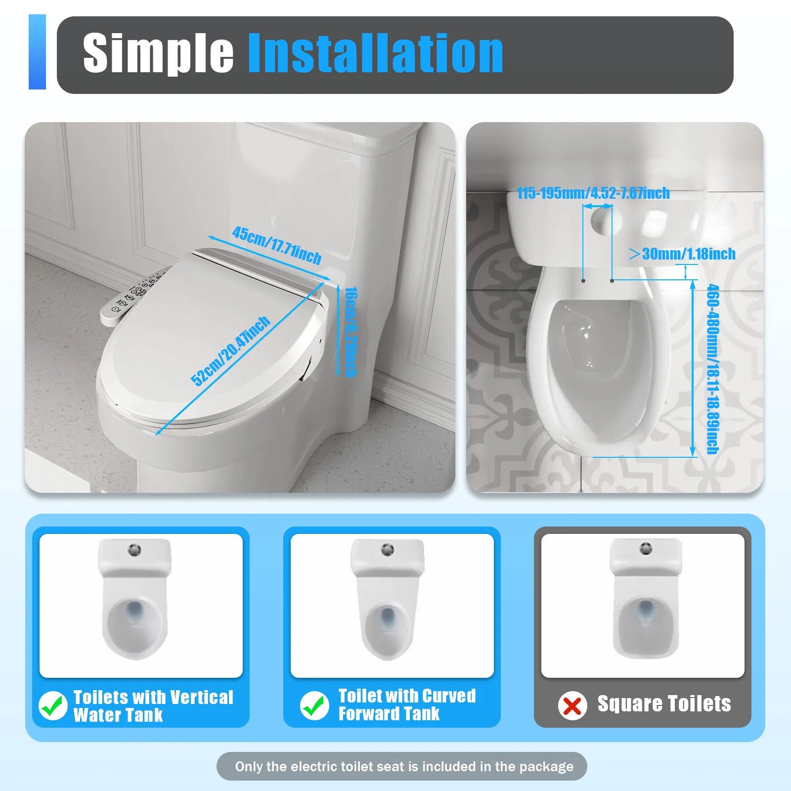 WC bril met glans afwerking – Strak en schoon