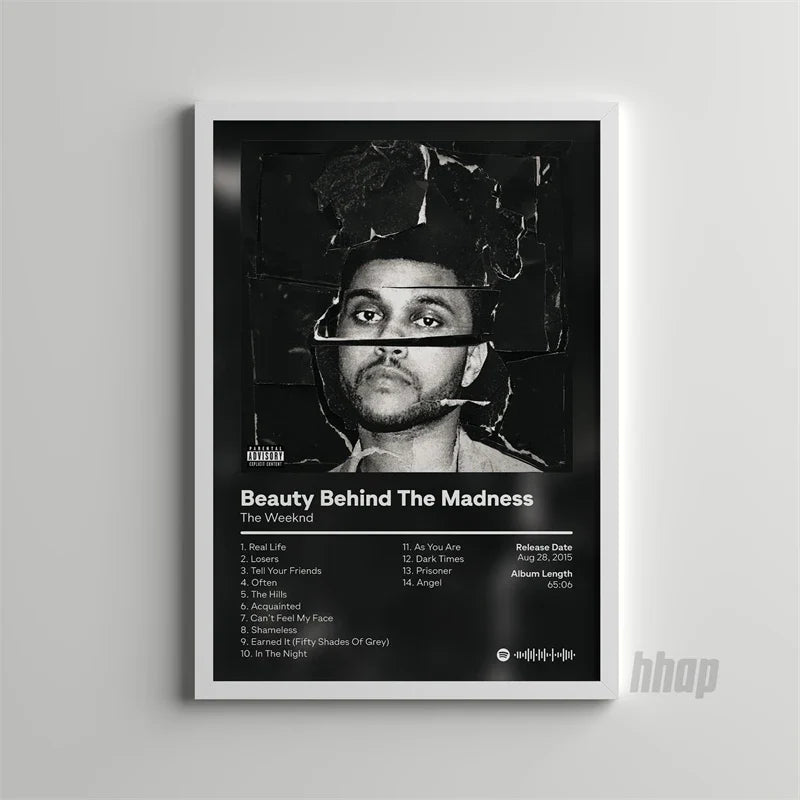 Poster met lijnen en vlakken in modern design