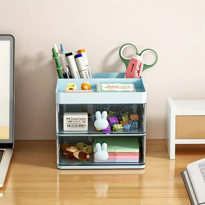 Desk organiser met ruimte voor sticky notes