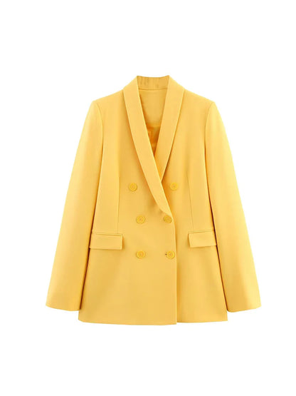 Zara geïnspireerd broekpak dames met dubbele knopen – Trendy twist