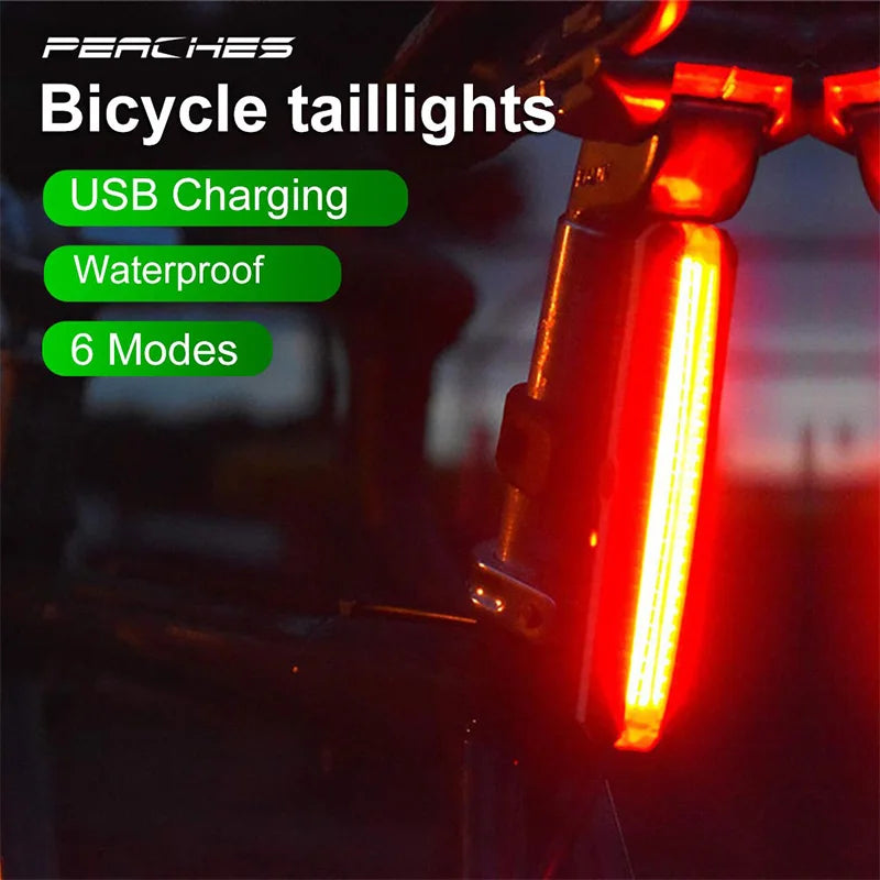 Fietslamp met lange brandtijd per oplaadbeurt