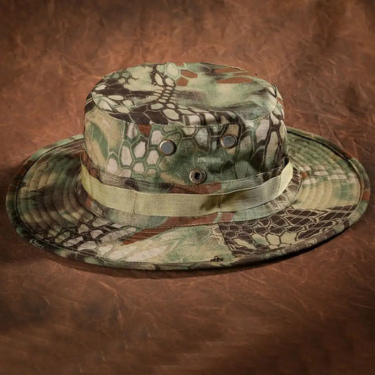 Olijfkleurige jachthoed voor traditionele look