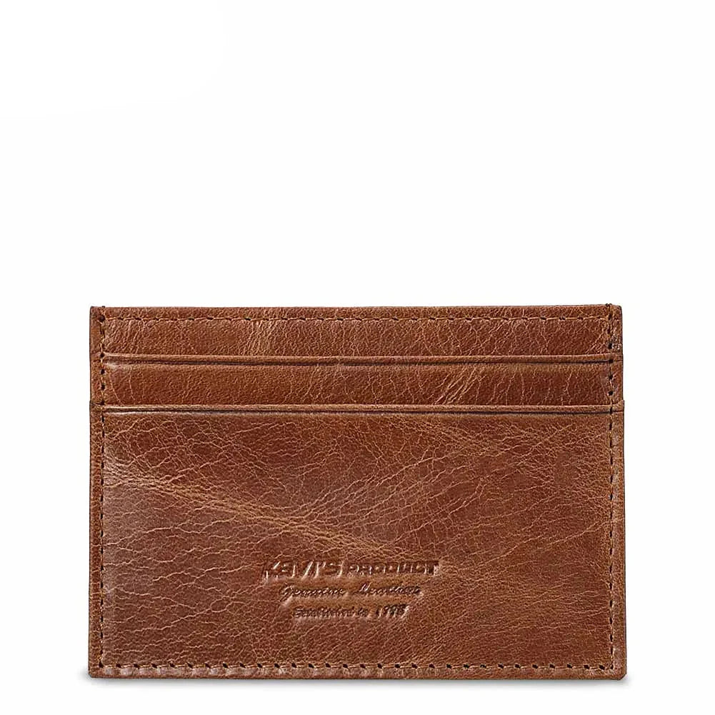 Pasjes houder heren met reliëflogo – Voor een exclusieve look