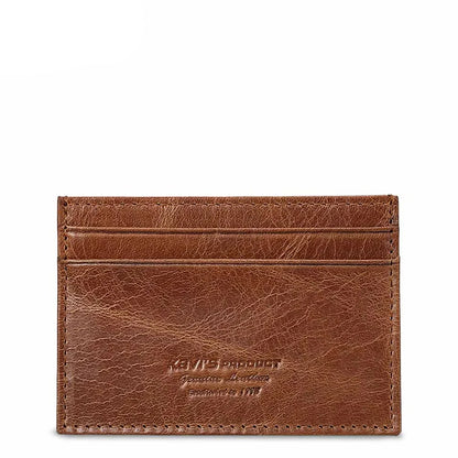 Pasjes houder heren met reliëflogo – Voor een exclusieve look