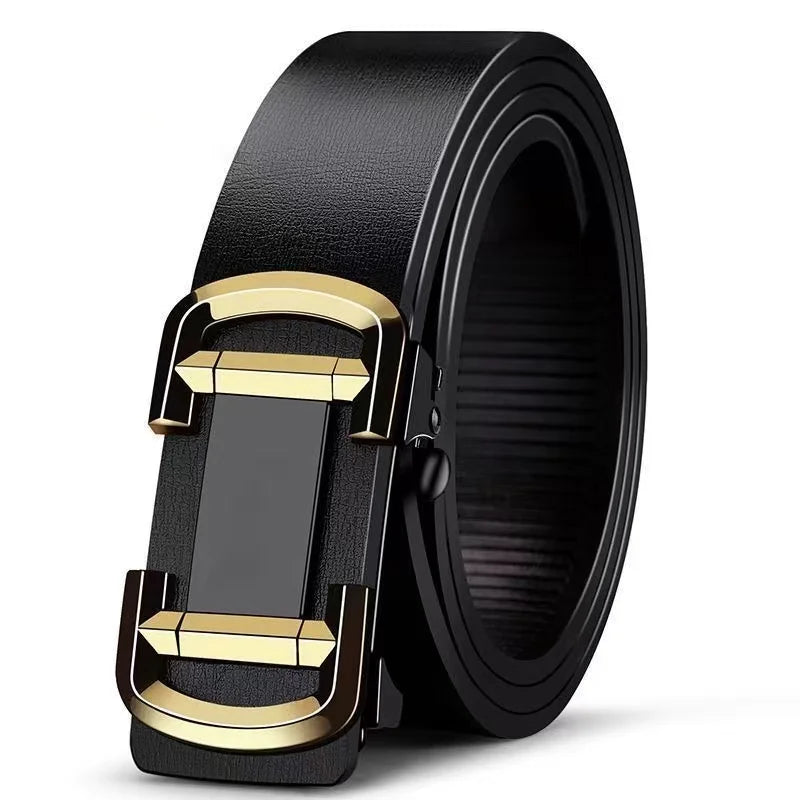 Moderne riem heren met matte metalen gesp