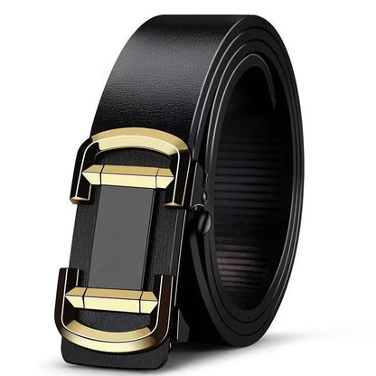 Moderne riem heren met matte metalen gesp