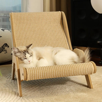 Ronde kattenmand groot – Voor katten die zich graag oprollen