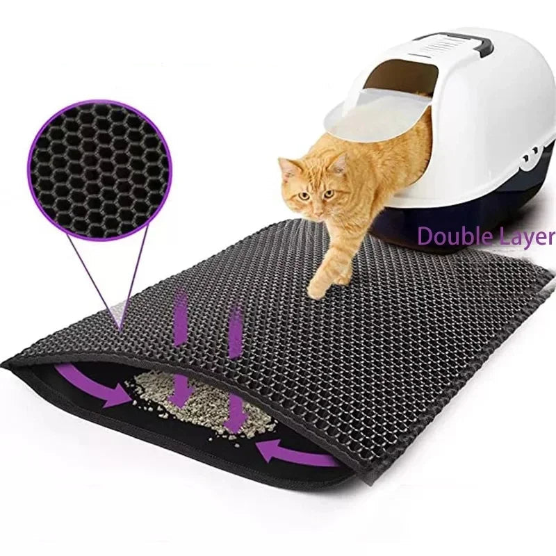 Houten kattenpaal met moderne vormen – Minimalistische charme