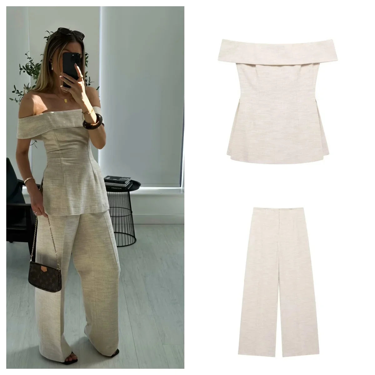 Broekpak dames met elegante revers – Klassiek en chique