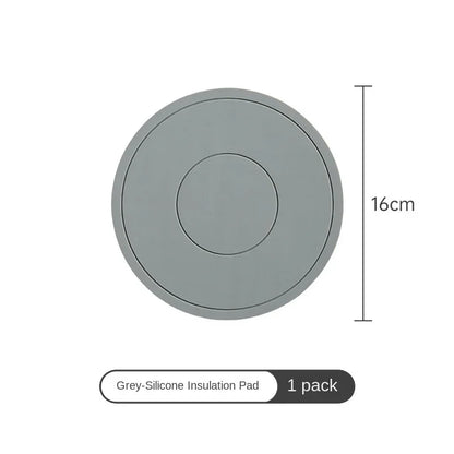 Onderzetters pan met antislip siliconen ringen – Voor elk oppervlak