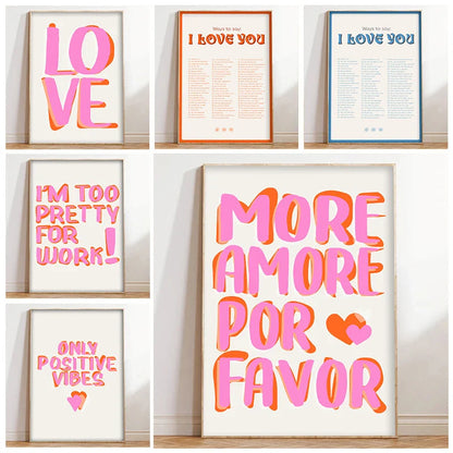 Moderne kunst posters voor creatieve interieurs