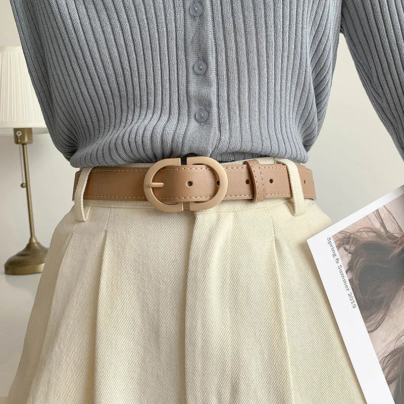 Brede riem dames om taille te accentueren