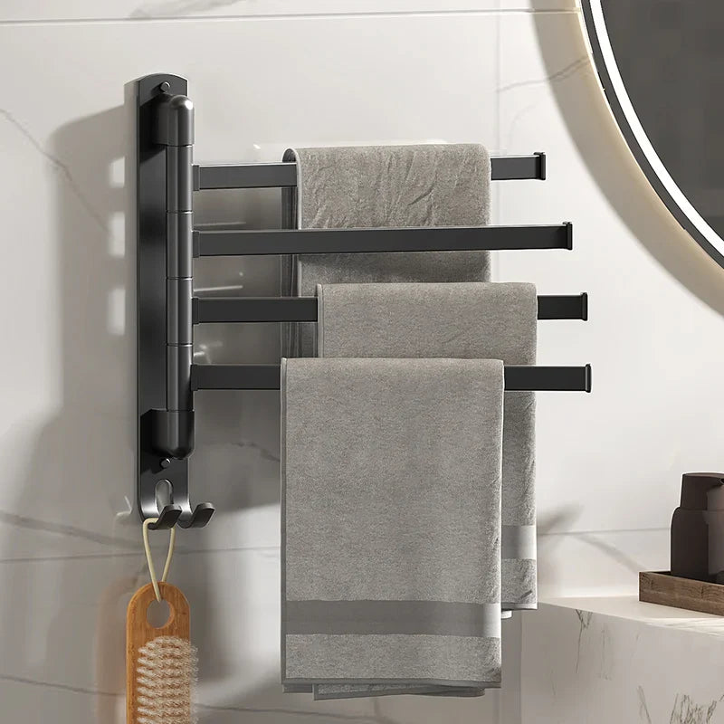 Zwevend handdoekrek voor moderne badkamer – Minimalistisch design