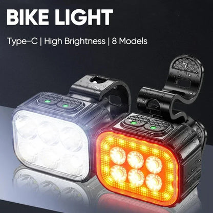 LED fietslamp met smalle en brede modus