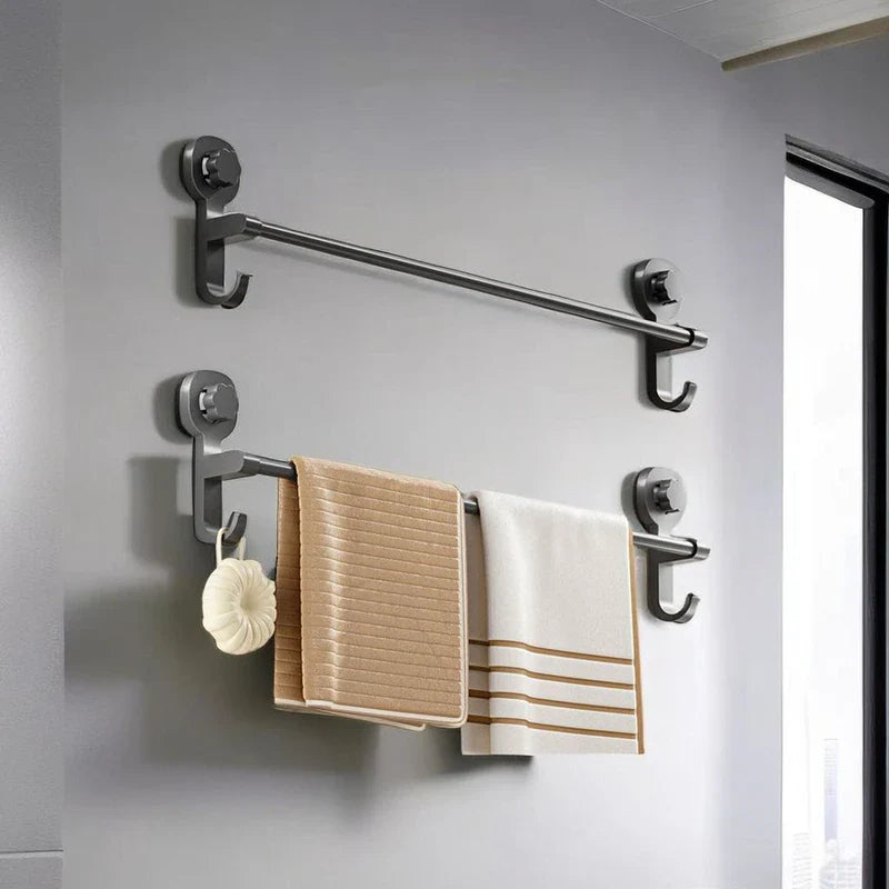Wand handdoekrek met klemlijst – Stevig en veilig
