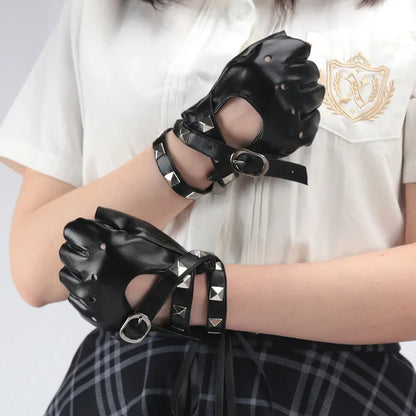 Herfstlook heren: leren handschoenen zwart