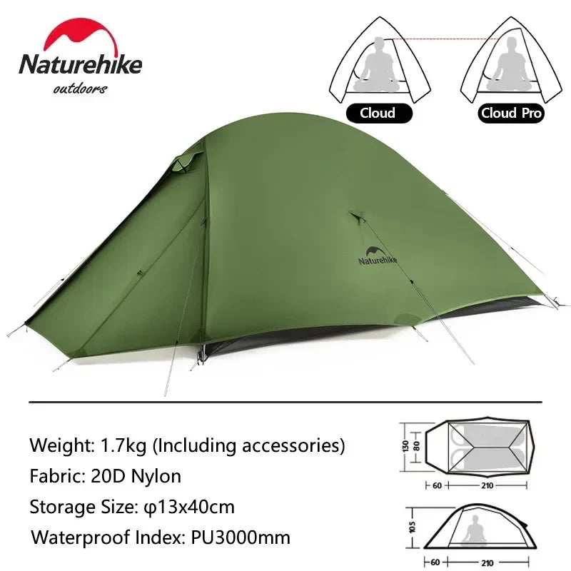 Pop-up tent ideaal voor weekendtrips – Licht en handig