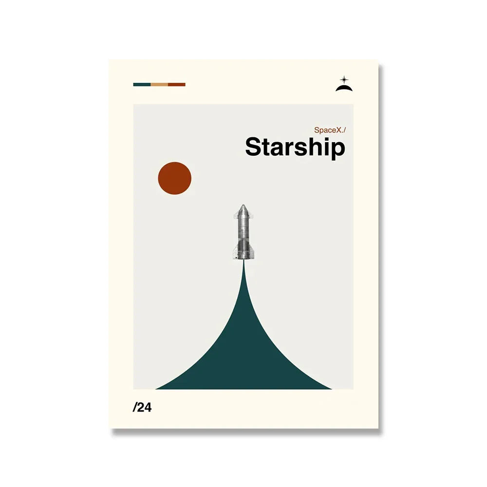 Wandposter met geometrische vormen