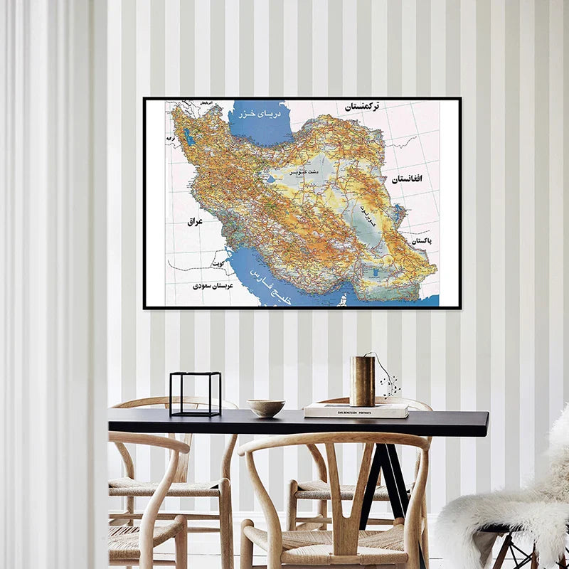 Grote wereldkaart wanddecoratie – Statement piece voor je ruimte