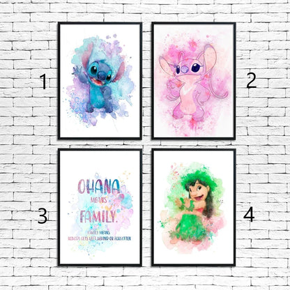 Wandposter met bloemen in vaas