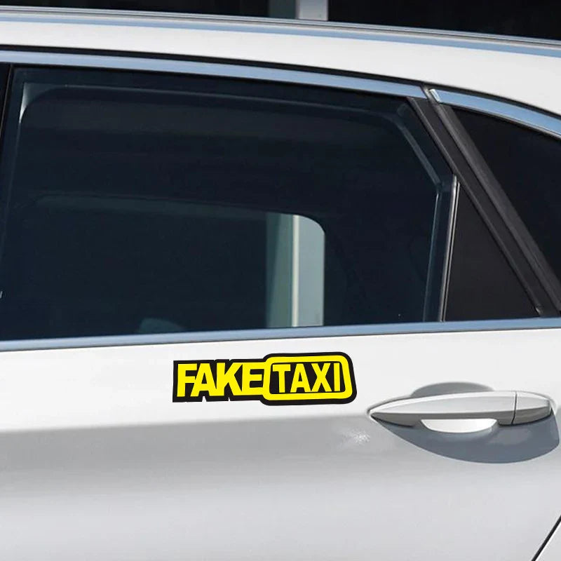 Auto stickers - Opvallende Fake Taxi ontwerpen voor humor en aandacht