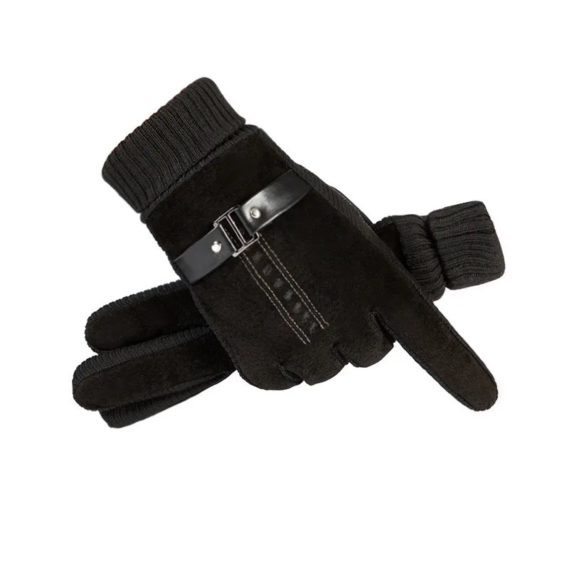 Herenhandschoenen met luxe uitstraling in leder