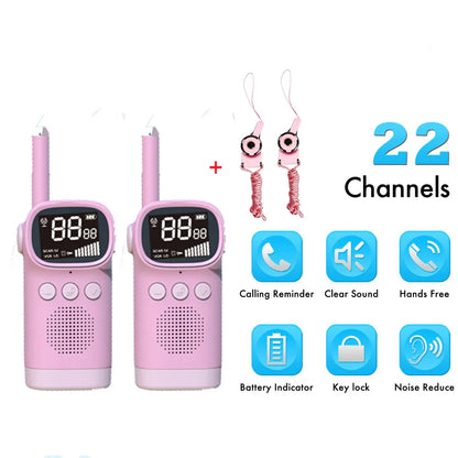 Walkie talkie met LCD-scherm en volumeregeling