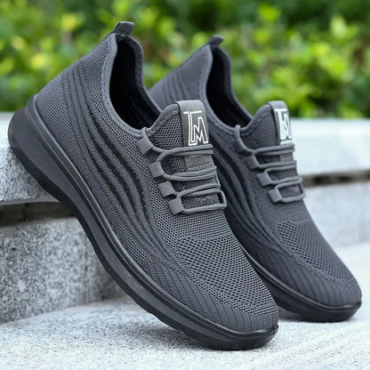 Zomerse veterschoenen voor heren in lichtgrijs