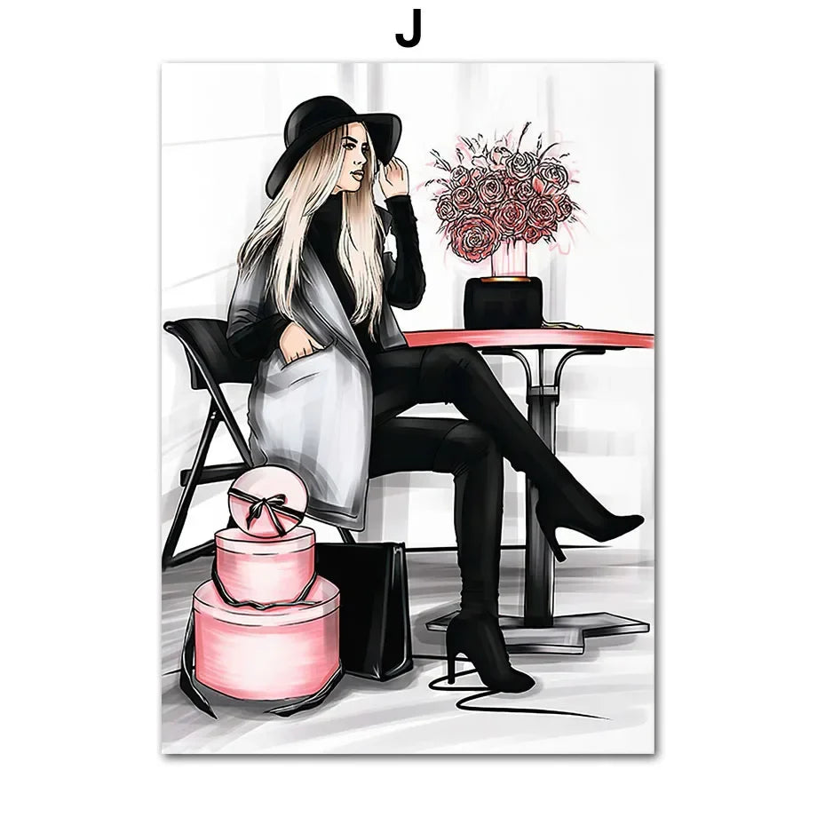 Poster in beige en zandtinten