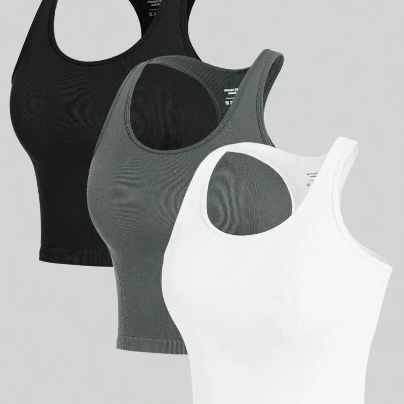 Naadloze yoga kleding in zachte tinten