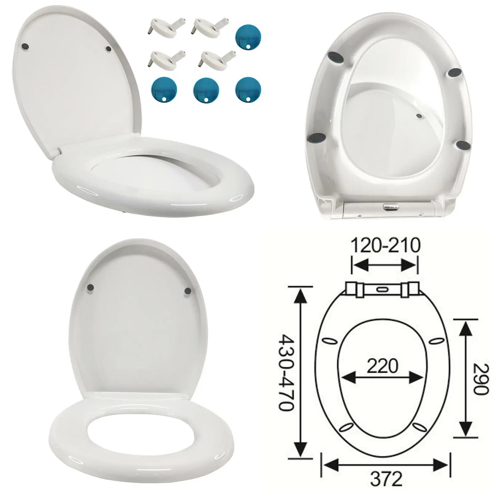 Gamma wc bril met universele passing – Voor alle merken
