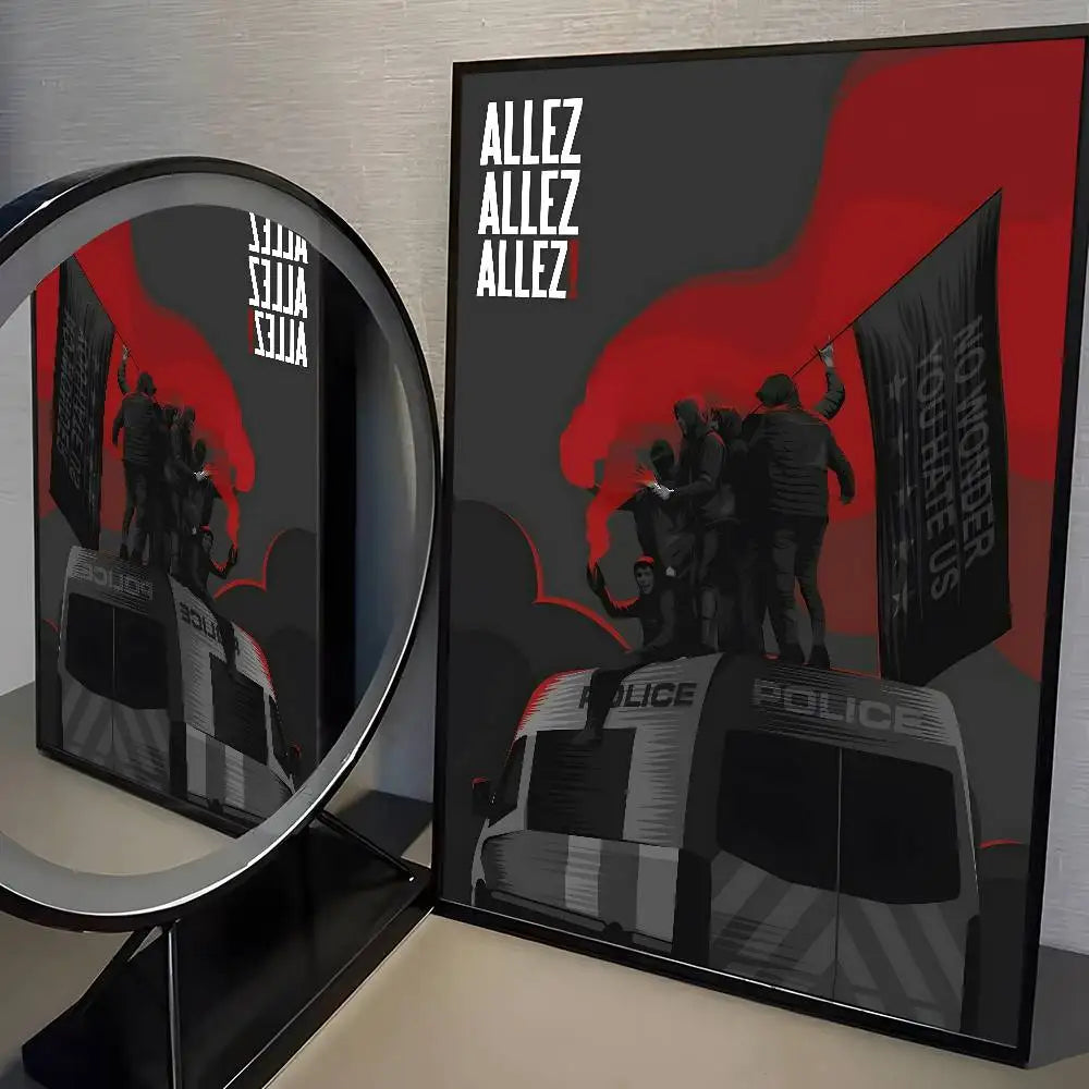 Zwart-wit portretposter