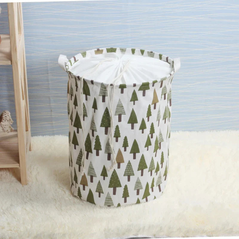 Xenos wasmand met hengsels van leerlook