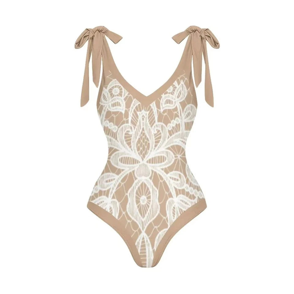 Zwemjurk met glanzende stof – Chic aan het strand