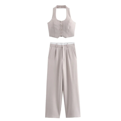 Broekpak dames met cropped broek – Trendy en luchtig