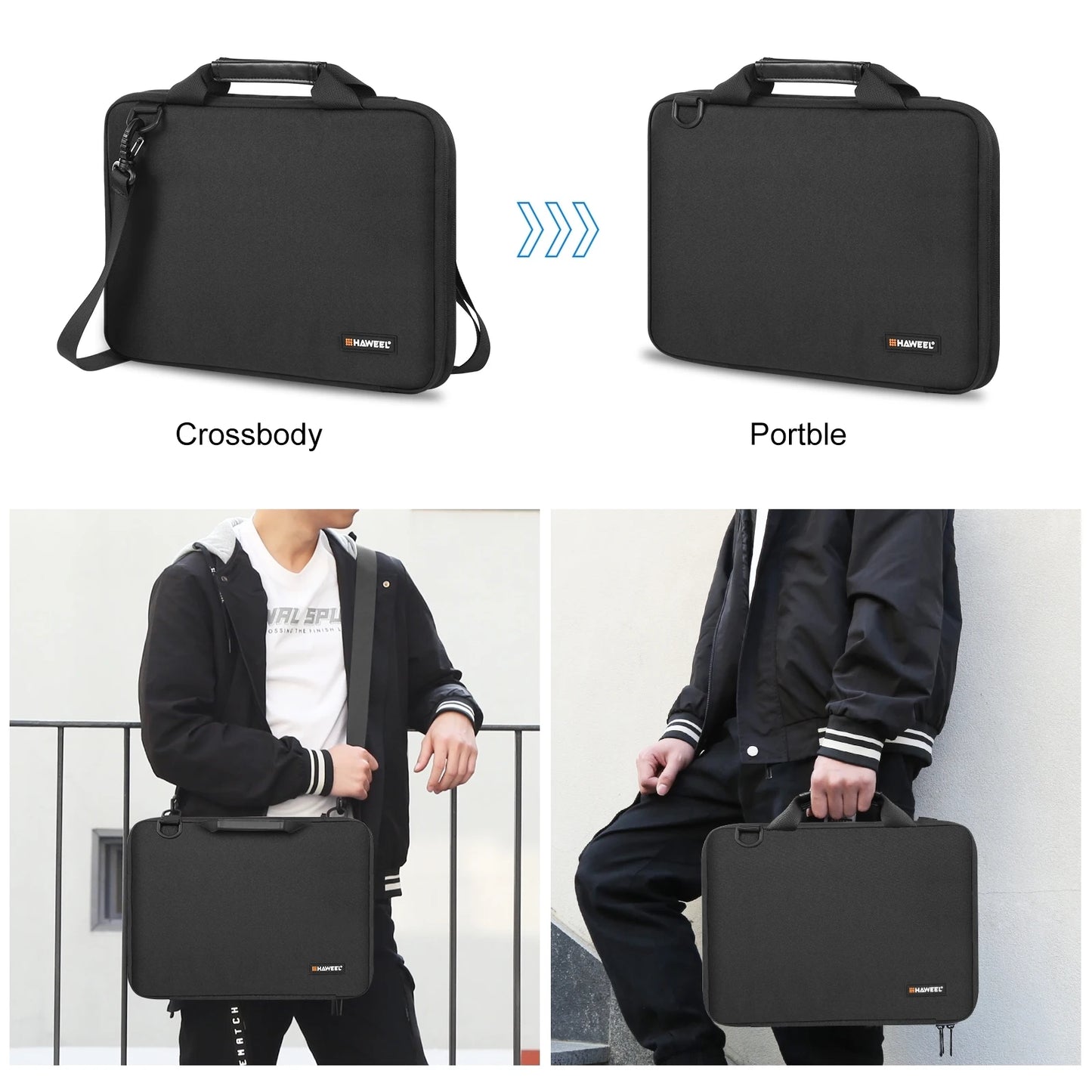Laptop tas met waterdichte ritsen – Optimale bescherming