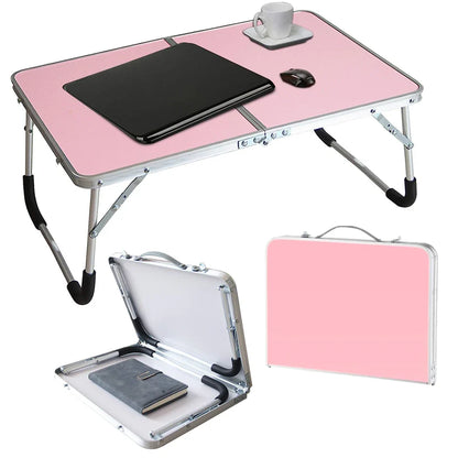 Houten schoottafel met metalen frame
