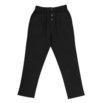 Linnen broek man in natuurlijke kleur – Voor een rustige look