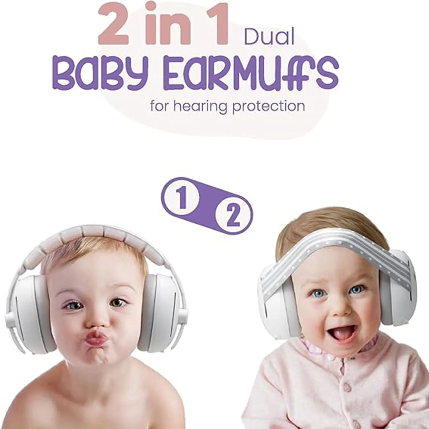 Baby koptelefoon zonder knoppen – Veilig ontwerp