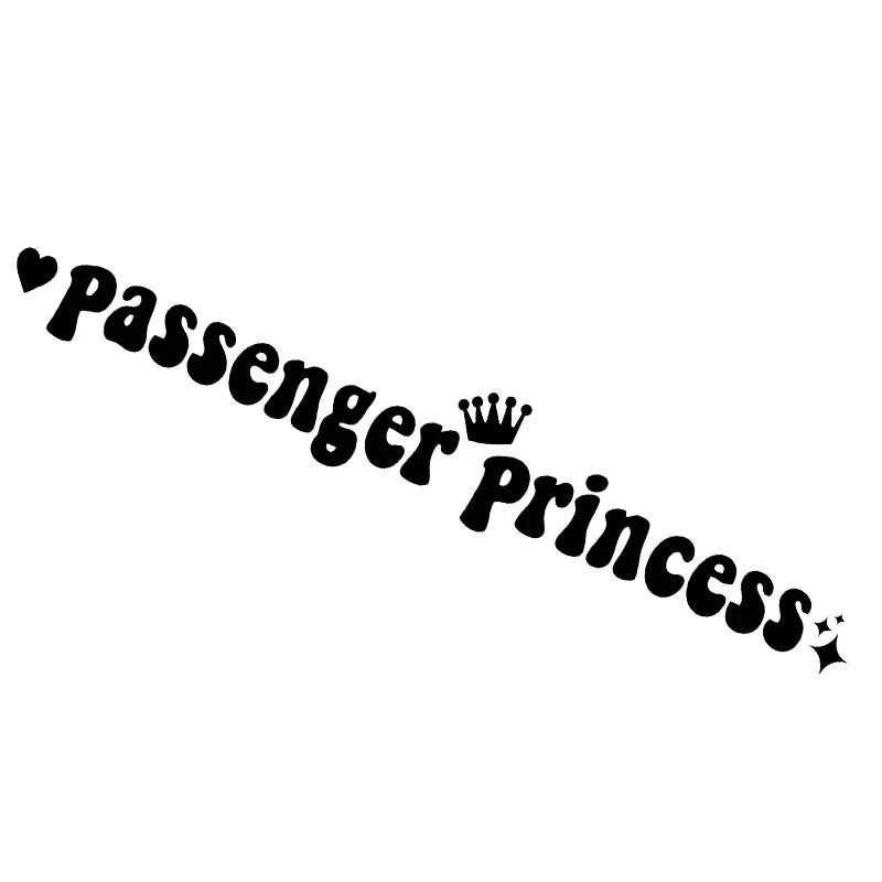 Auto stickers - Passenger Princess ontwerp voor een speels interieur
